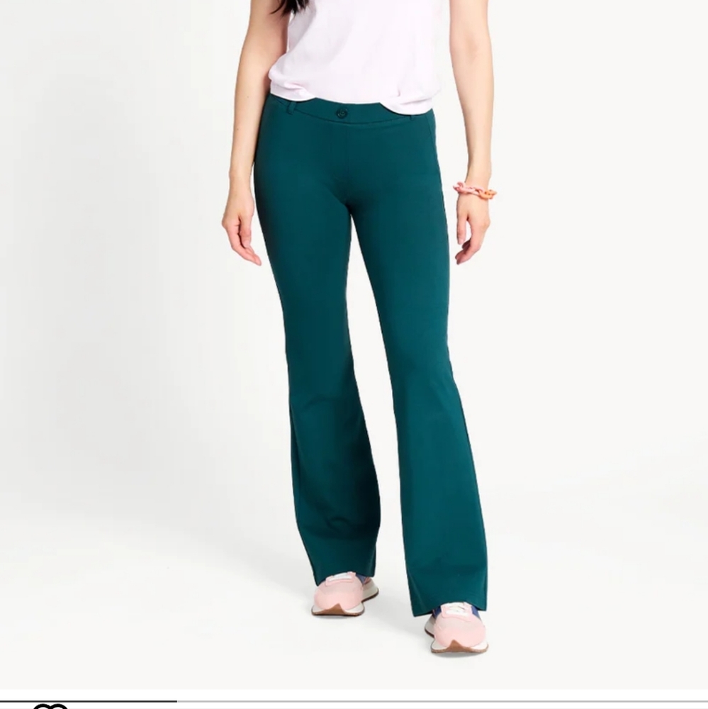 Betabrand Boot Cut Two-Pocket Dress Pant Yoga Pants (Moss) new never worn large